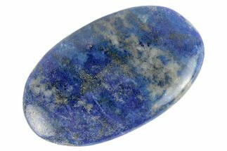 1.95" Polished Lapis Lazuli Palm Stone - Pakistan - Crystal #187583