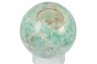 Polished Blue Caribbean Calcite Sphere - Pakistan #187513