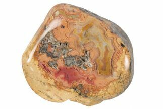 3.3" Polished Banded Fairburn Agate - Nebraska - Crystal #189400