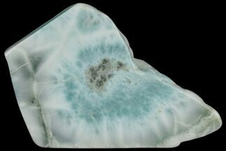 2.4" Polished, Sea-Blue Larimar Slab - Dominican Republic - Crystal #190368