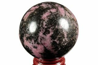 2" Rhodonite Sphere - Madagascar - Crystal #180704