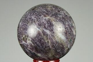 2.3" Sparkly, Purple Lepidolite Sphere - Madagascar - Crystal #191498
