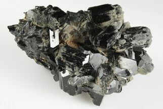 Black Tourmaline (Schorl) Crystal Cluster - Mexico #190543