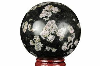 Polished Snowflake Stone Sphere - Pakistan #187529
