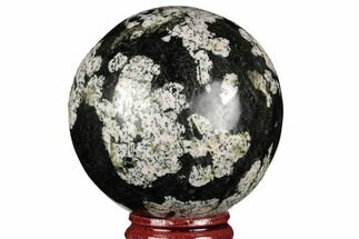 Polished Snowflake Stone Sphere - Pakistan #187577