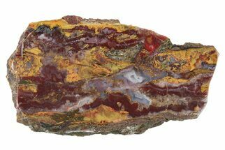 3.9" Polished Seam Agate - Kerrouchen, Morocco - Crystal #191842