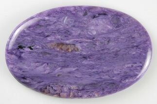 2.5" Polished Purple Charoite Oval Cabochon  - Crystal #194661