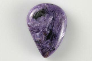 .95" Polished Purple Charoite Teardrop Cabochon  - Crystal #194688