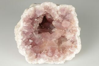 2.4" Sparkly, Pink Amethyst Geode Half - Argentina - Crystal #195420