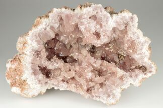 Sparkly, Pink Amethyst Geode Section - Argentina #195450