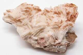 Sparkling Red Vanadinite Crystals on Barite - Morocco #196325