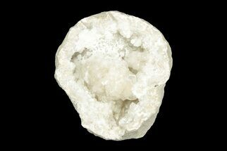 Keokuk Quartz Geode with Calcite Crystals (Half) - Illinois #195942