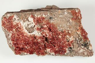 Ruby Red Vanadinite Crystals on Barite - Morocco #196340