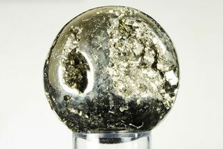 Polished Pyrite Sphere - Peru #195531
