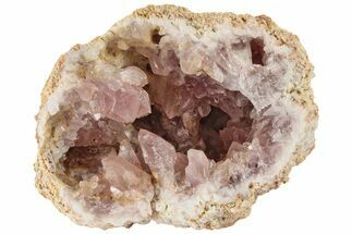 2.4" Beautiful, Pink Amethyst Geode Half - Argentina - Crystal #195359