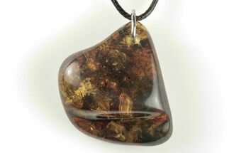 Polished Chiapas Amber ( grams) Necklace - Mexico #197953