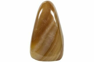5.3" Free-Standing, Polished Brown Calcite - Crystal #198816