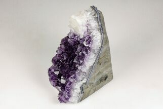 Free-Standing, Amethyst Crystal Cluster with Calcite - Uruguay #199920