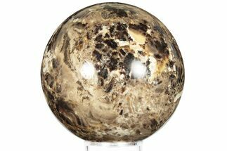 Polished Black Opal Sphere - Madagascar #200599
