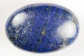 Polished Lapis Lazuli Palm Stone - Pakistan #187631