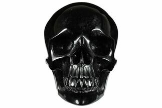 Realistic, Polished Obsidian Skull - Mexico #199591