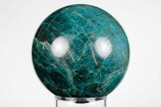 2.3" Bright Blue Apatite Sphere - Madagascar - Crystal #198764