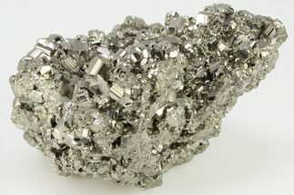 Gleaming Pyrite Crystal Cluster - Peru #202978