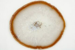 5.4" Polished Brazilian Agate Slice - Crystal #199416