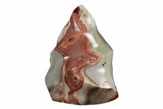 5.2" Colorful, Polished Polychrome Jasper "Flame" - Madagascar - Crystal #203632