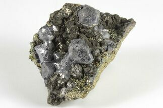 3.1" Galena, Pyrite, and Sphalerite Association - Peru - Crystal #203930