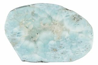 3.4" Polished, Sea-Blue Larimar Slab - Dominican Republic - Crystal #202895