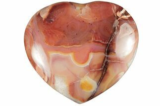 Colorful Carnelian Agate Heart #205154