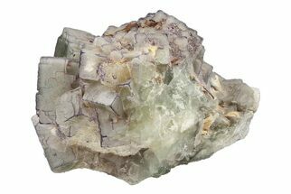Purple Edge Fluorite Crystal Cluster - Qinglong Mine, China #205289