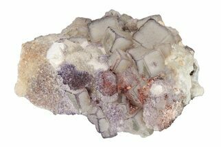 Purple Edge Fluorite Crystal Cluster - Qinglong Mine, China #205296