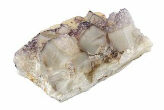 4" Purple Edge Fluorite Crystal Cluster - Qinglong Mine, China - Crystal #205300