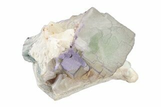 4.2" Purple Edge Fluorite Crystal Cluster - Qinglong Mine, China - Crystal #205302
