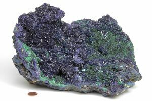 Natürliche Azurit Malachit Geode Kristall Mineral-Blau Kupfer Erz Home Decor Lot 
