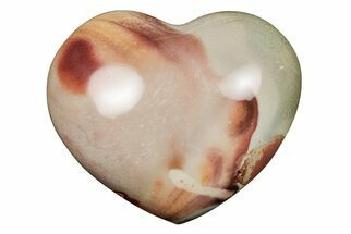 Wide, Polychrome Jasper Heart - Madagascar #205396