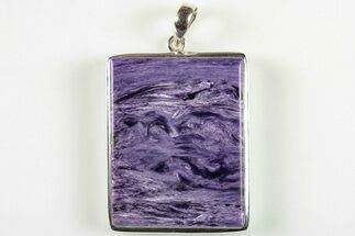 1.85" Siberian Charoite Pendant (Necklace) - 925 Sterling Silver   - Crystal #205727