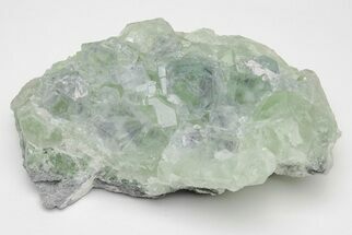 Glass-Clear, Purple & Green Cubic Fluorite Cluster - China #205567