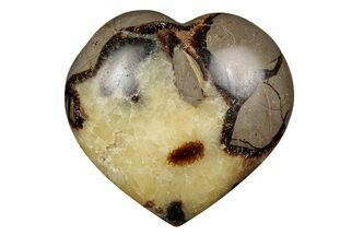 Polished Septarian Heart - Madagascar #205191