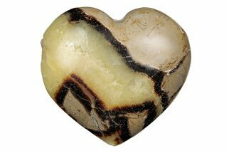 2.95" Polished Septarian Heart - Madagascar - Crystal #205196