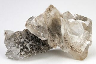 Gemmy, Colorless Calcite Crystal Cluster - Red Dome Mine #204676