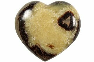 Polished Septarian Heart - Madagascar #205380