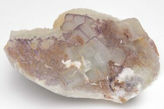 Purple Edge Fluorite Crystal Cluster - Qinglong Mine, China #205489