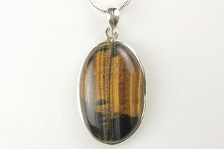 Tiger's Eye Pendant (Necklace) - Sterling Silver #206330