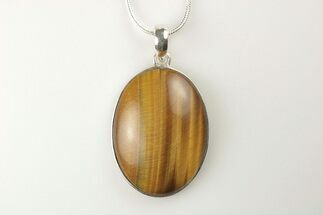 Tiger's Eye Pendant (Necklace) - Sterling Silver #206335