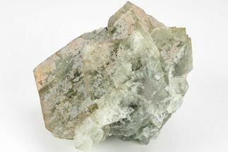 Green Cubic Fluorite Crystal Cluster - Morocco #204401