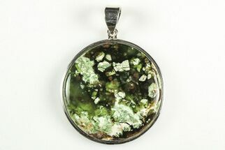 Chrome Chalcedony Pendant (Necklace) - Sterling Silver #206308