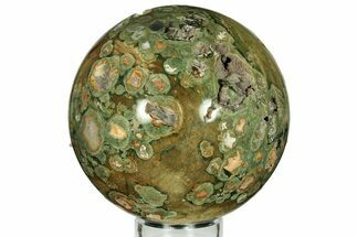Polished Rainforest Jasper (Rhyolite) Sphere - Australia #208030